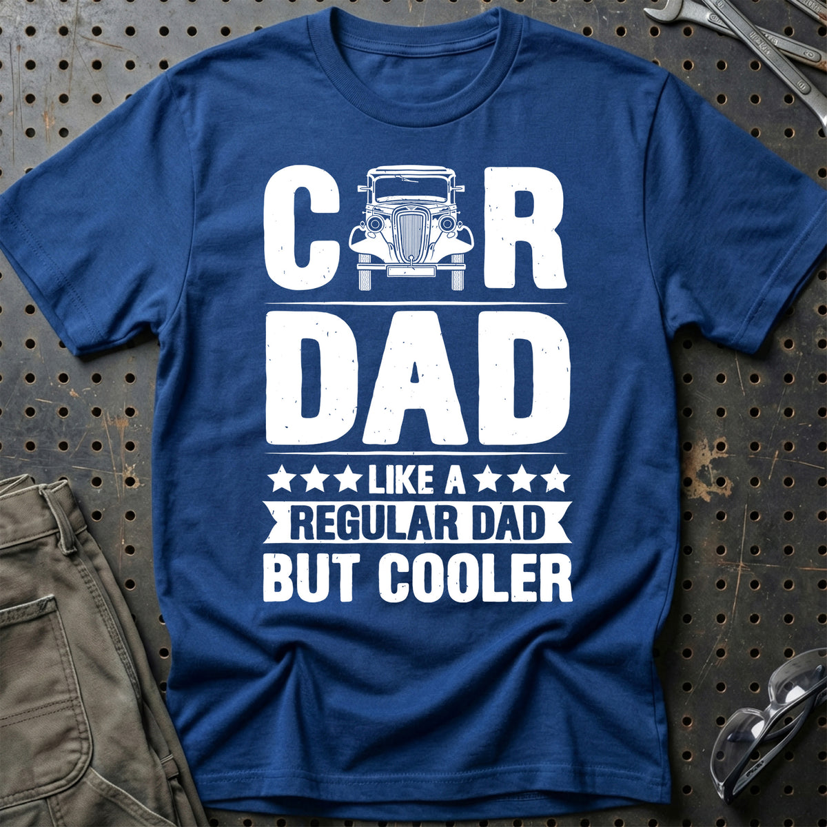 
Car Dad Like A Regular Dad But Cooler T-Shirt – Blå Royal