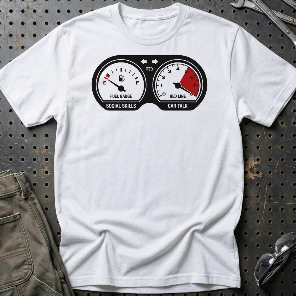 Car Talk - Unisex T-Shirt , Bomuld-Beklædning-Garage Culture-Hvid-S-Garage Culture Shop- garage - man cave - merchandise