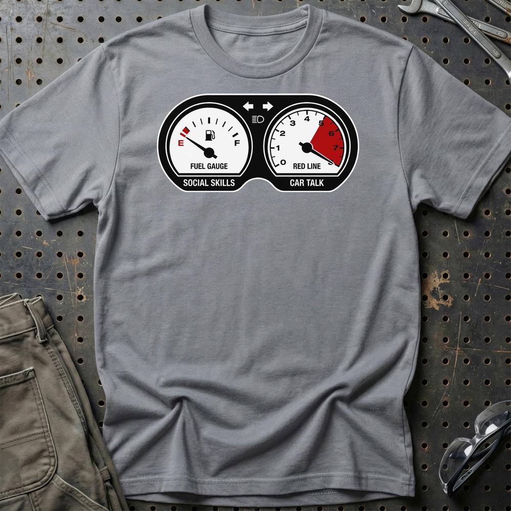 Car Talk - Unisex T-Shirt , Bomuld-Beklædning-Garage Culture-Grå Sport-S-Garage Culture Shop- garage - man cave - merchandise