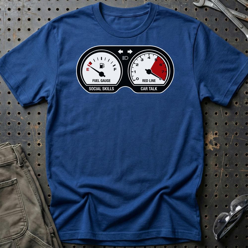 Car Talk - Unisex T-Shirt , Bomuld-Beklædning-Garage Culture-Blå Royal-S-Garage Culture Shop- garage - man cave - merchandise