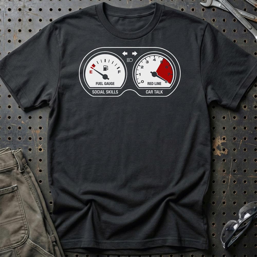 Car Talk - Unisex T-Shirt , Bomuld-Beklædning-Garage Culture-Sort-S-Garage Culture Shop- garage - man cave - merchandise