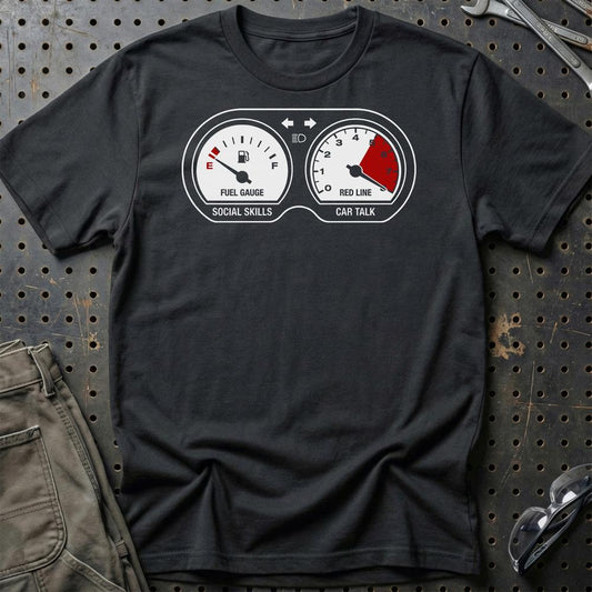 Car Talk - Unisex T-Shirt , Bomuld-Beklædning-Garage Culture-Sort-S-Garage Culture Shop- garage - man cave - merchandise