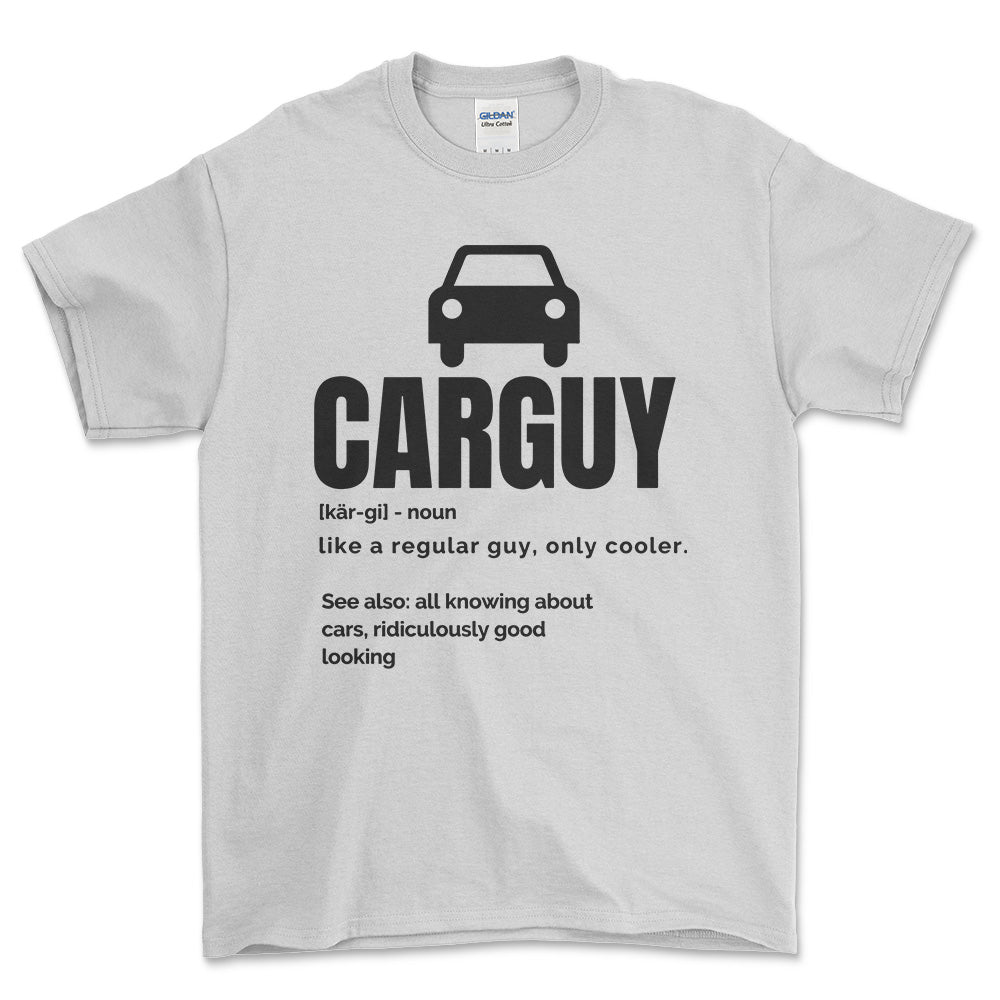 Carguy T-Shirt , Bomuld-Beklædning-Garage Culture-Hvid-S-Forside-Garage Culture Shop- garage - man cave - merchandise