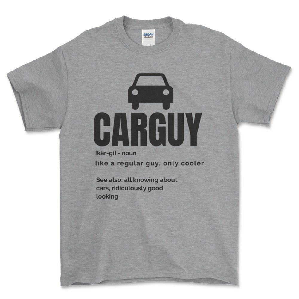 Carguy T-Shirt , Bomuld-Beklædning-Garage Culture-Grå Sport-S-Forside-Garage Culture Shop- garage - man cave - merchandise