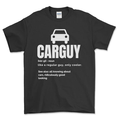 Carguy T-Shirt , Bomuld-Beklædning-Garage Culture-Sort-S-Forside-Garage Culture Shop- garage - man cave - merchandise