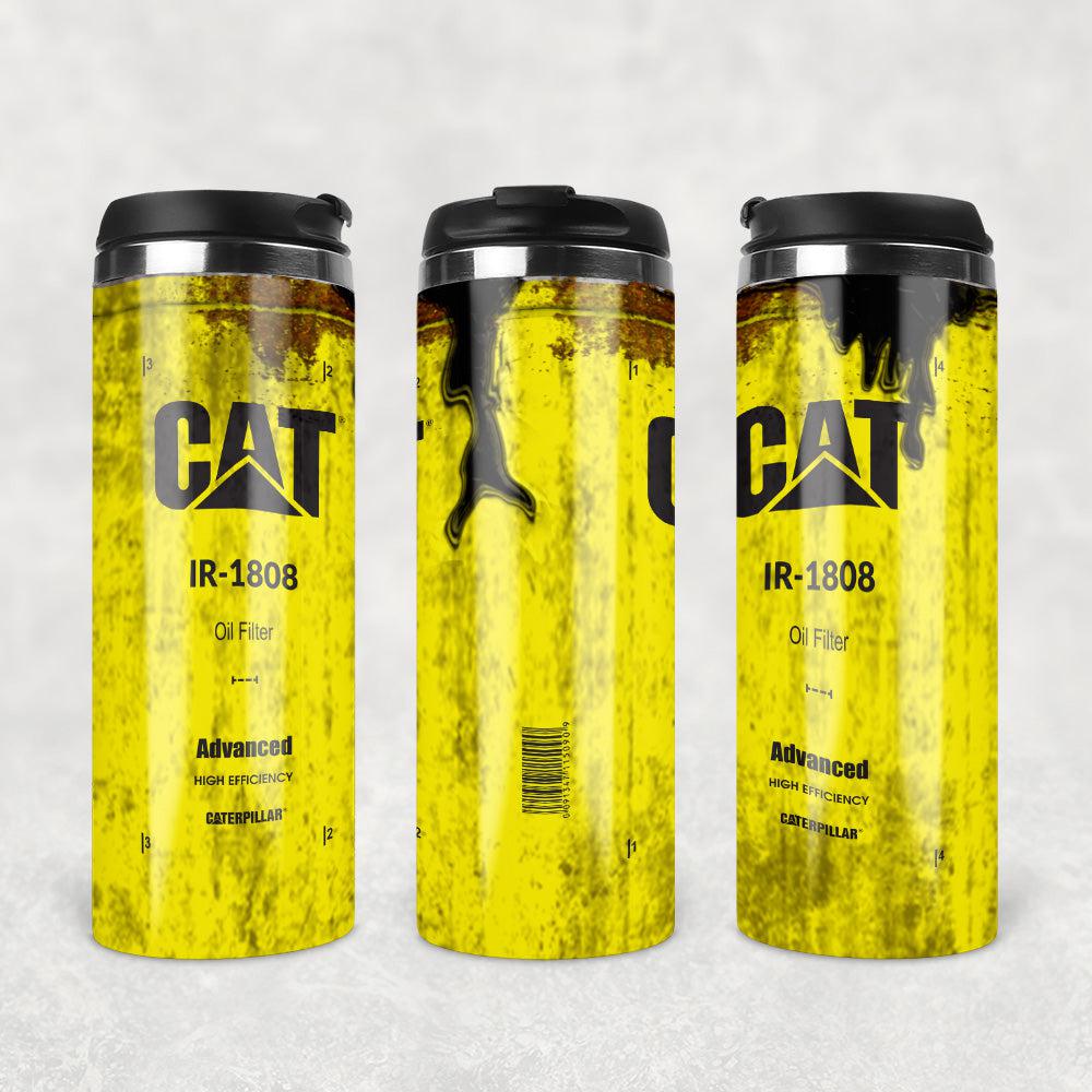 Cat 1808 Motor Oil Termokrus Tumbler Rustfrit Stål-Krus-Motorolie-Garage Culture Shop- garage - man cave - merchandise