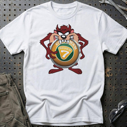 Caterham TAZ Unisex T-Shirt , Bomuld-Beklædning-Caterham-Hvid-S-Garage Culture Shop- garage - man cave - merchandise