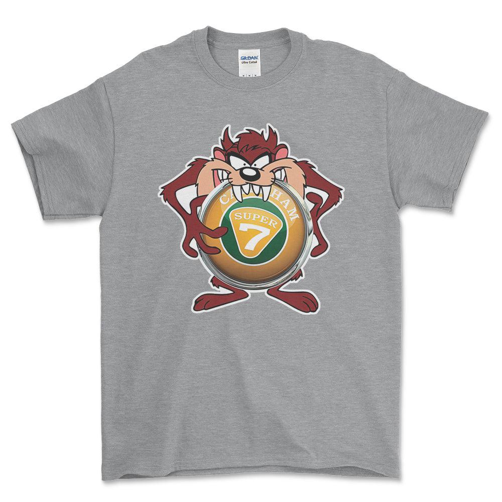Caterham TAZ Unisex T-Shirt , Bomuld-Beklædning-Caterham-Grå Sport-S-Forside-Garage Culture Shop- garage - man cave - merchandise