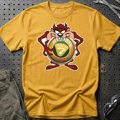 Caterham TAZ Unisex T-Shirt , Bomuld-Beklædning-Caterham-Guld-S-Garage Culture Shop- garage - man cave - merchandise