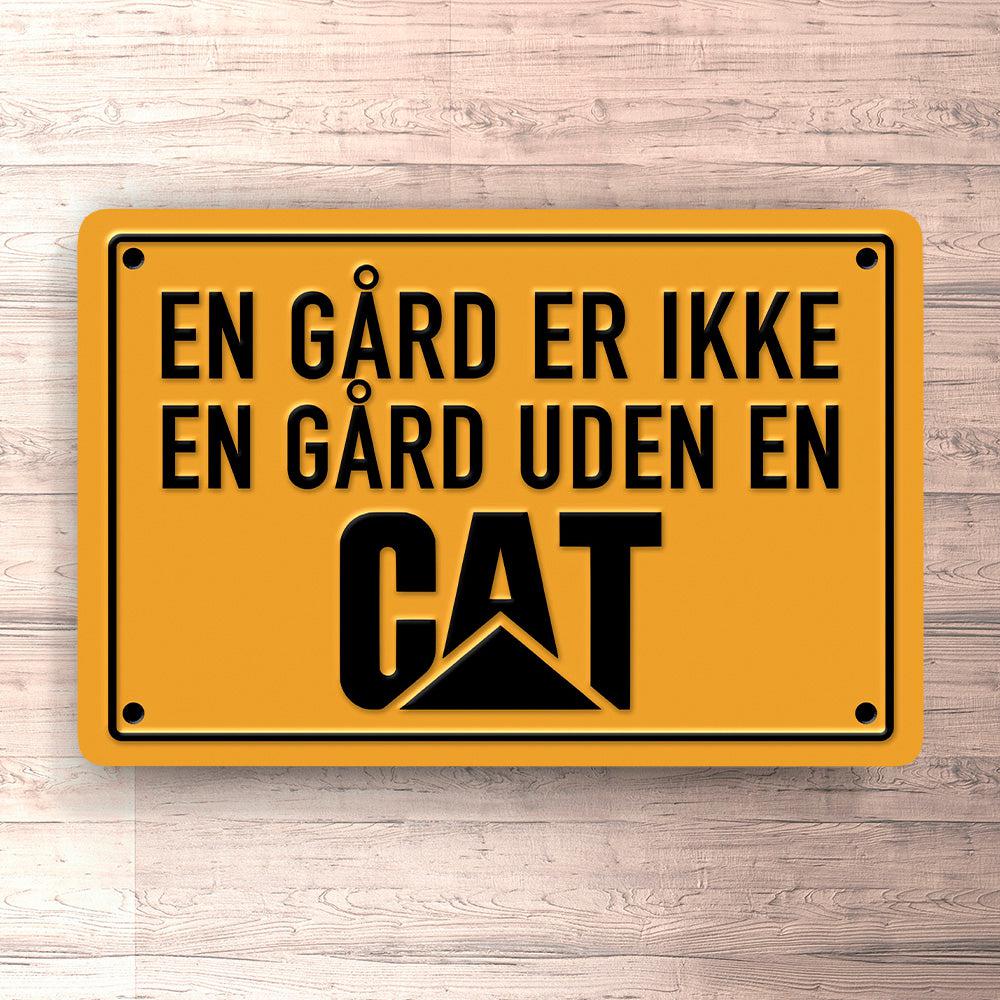 Caterpillar En Gård Er Ikke En Gård Uden En Caterpillar Skilte, Musemåtte, Dørmåtte-Skilte-Caterpillar-Garage Culture Shop- garage - man cave - merchandise