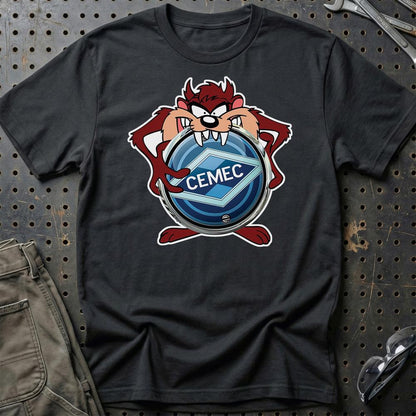 Cemec TAZ Unisex T-Shirt , Bomuld-Beklædning-Cemec-Sort-S-Garage Culture Shop- garage - man cave - merchandise