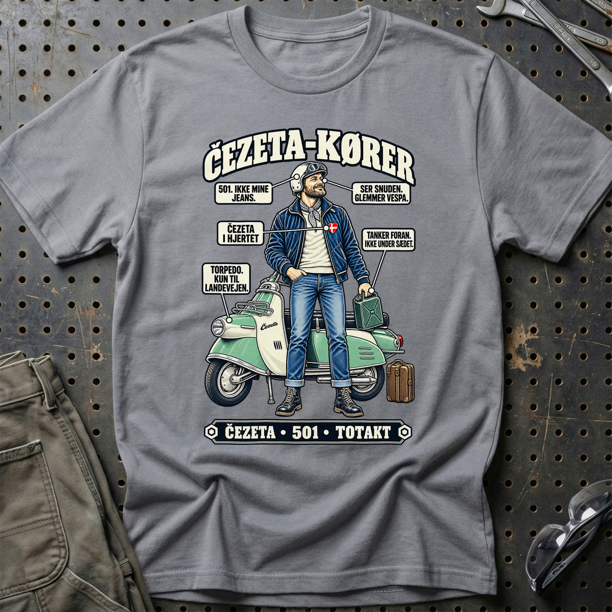 
Čezeta-Kører T-Shirt – Grå Sport