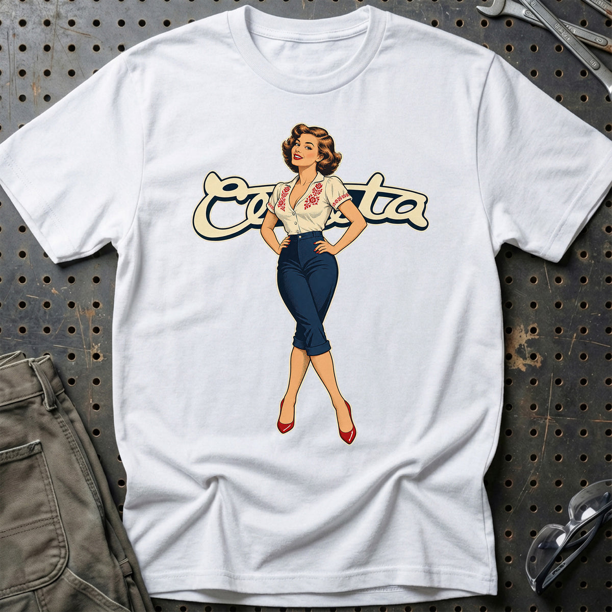 
Produktbillede af Čezeta Retro Pinup T-Shirt
