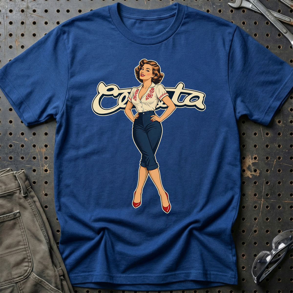 
Produktbillede af Čezeta Retro Pinup T-Shirt