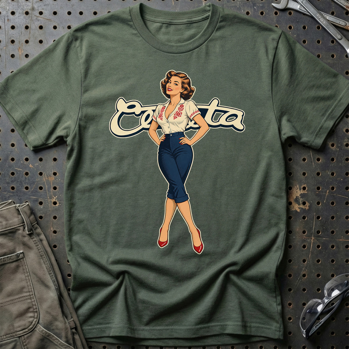 
Produktbillede af Čezeta Retro Pinup T-Shirt