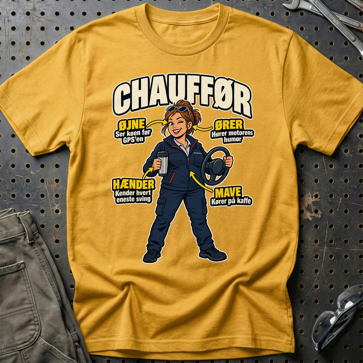 
Produktbillede af Chauffør – Anatomi T-Shirt