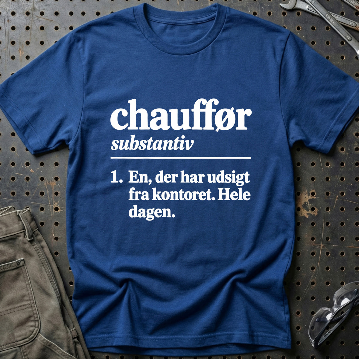 
Chauffør – Definition T-Shirt – Blå Royal
