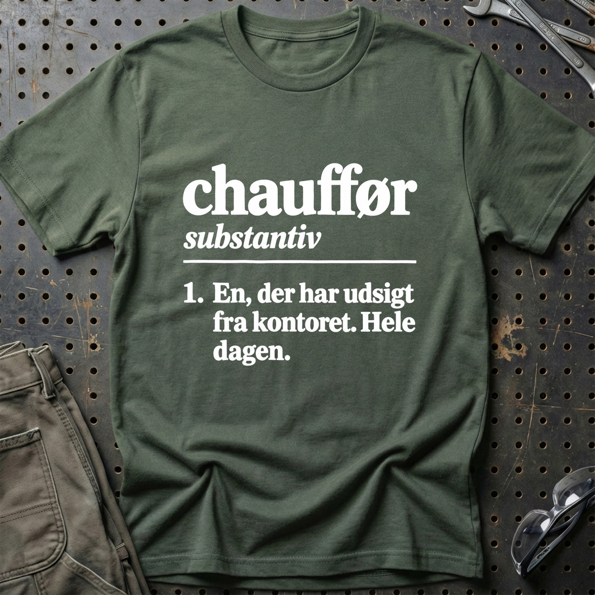 
Chauffør – Definition T-Shirt – Grøn Militær