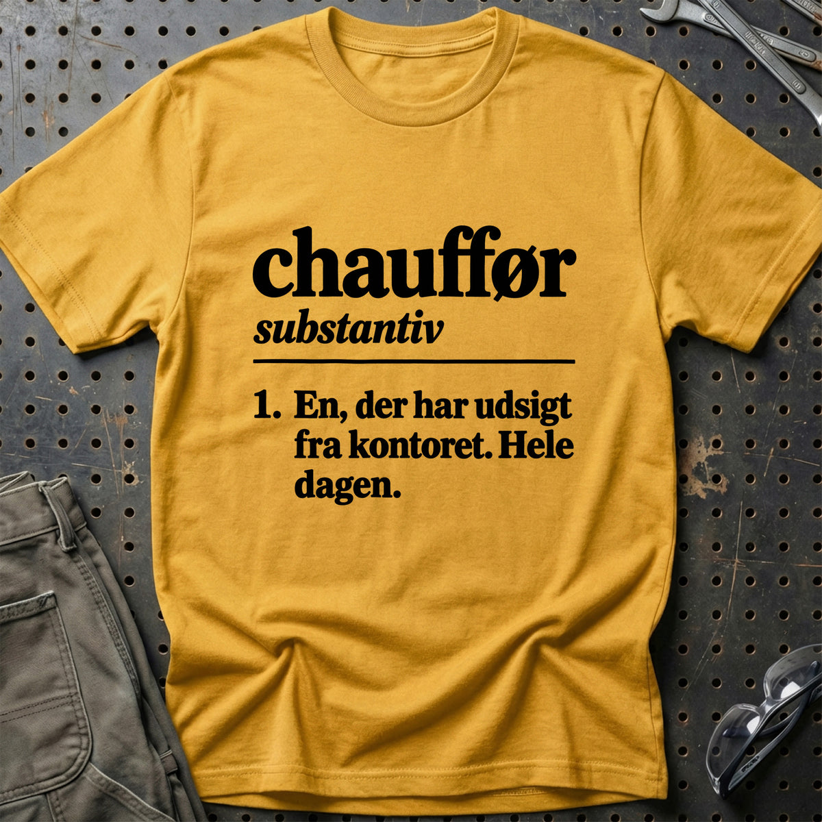 
Chauffør – Definition T-Shirt – Guld