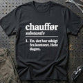 
Chauffør – Definition T-Shirt – Sort