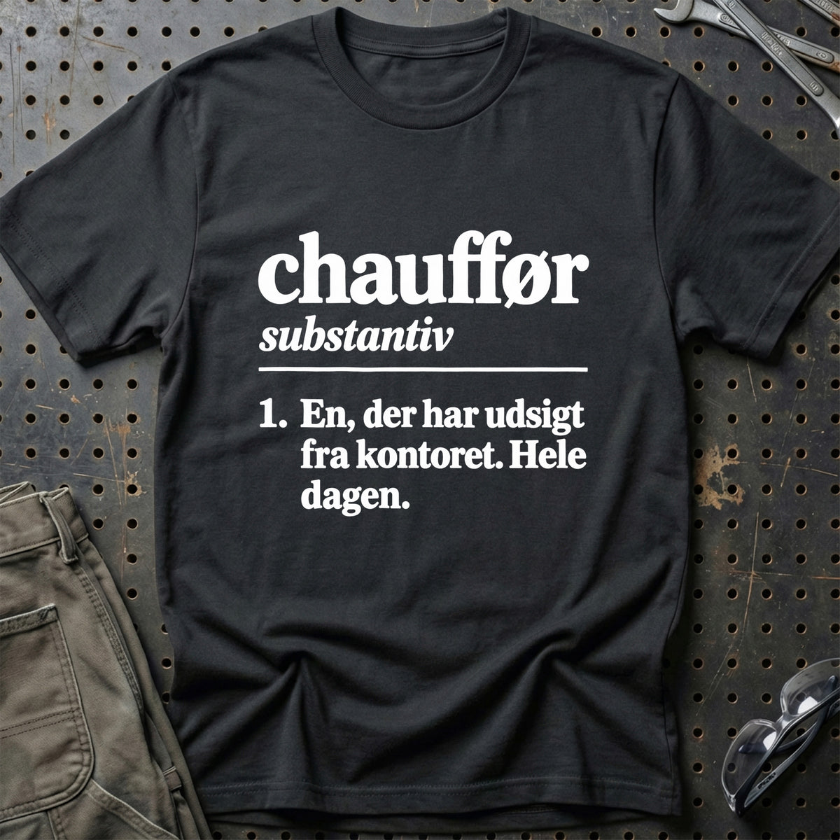 
Chauffør – Definition T-Shirt – Sort