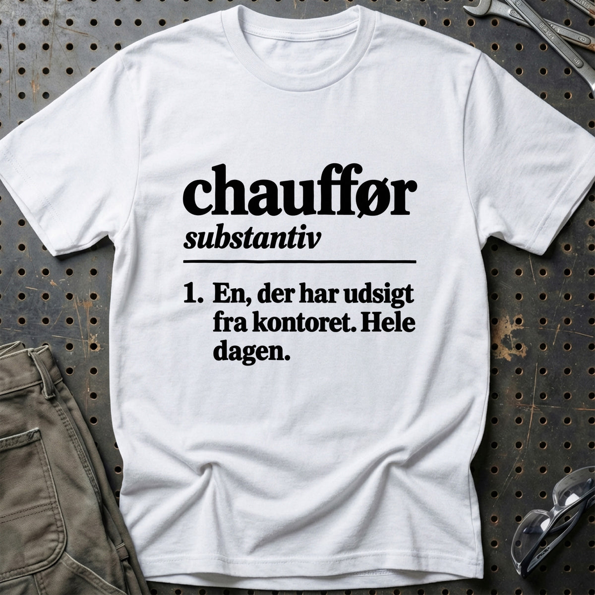 
Chauffør – Definition T-Shirt – Hvid