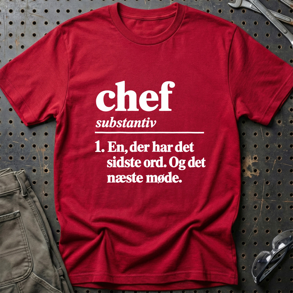 
Chef – Definition T-Shirt – Rød