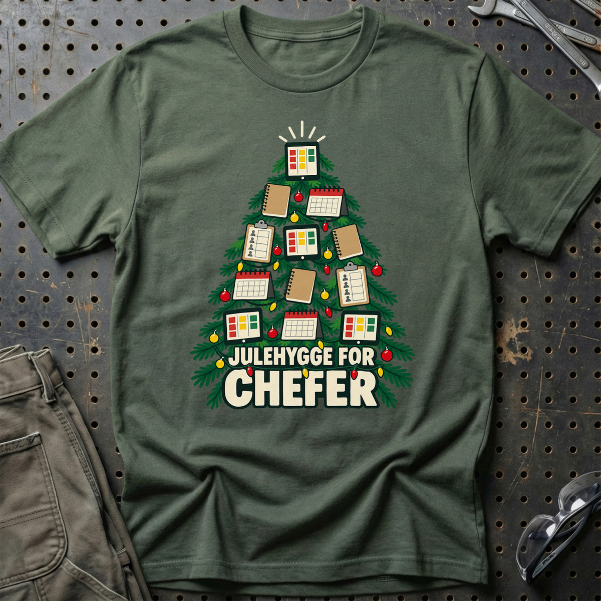 
Chef – Julehygge – Unisex T-Shirt – Grøn Militær