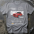 
Chevrolet 400SS Unisex T-Shirt – Grå Sport – print foran