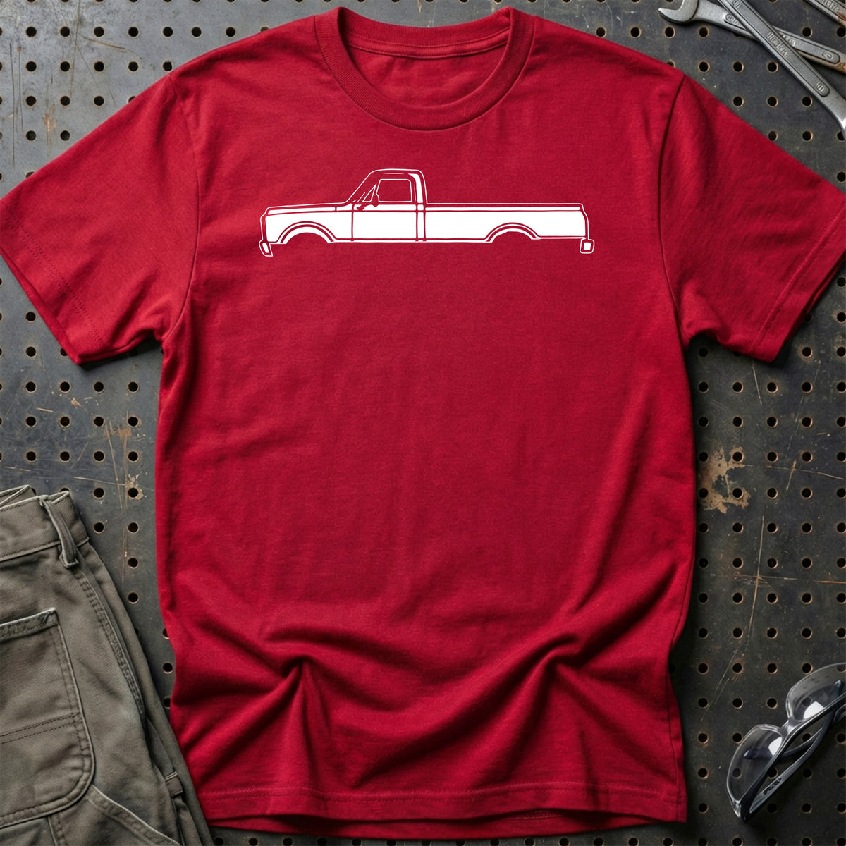 
Chevrolet C20 Silhuet T-Shirt – Rød