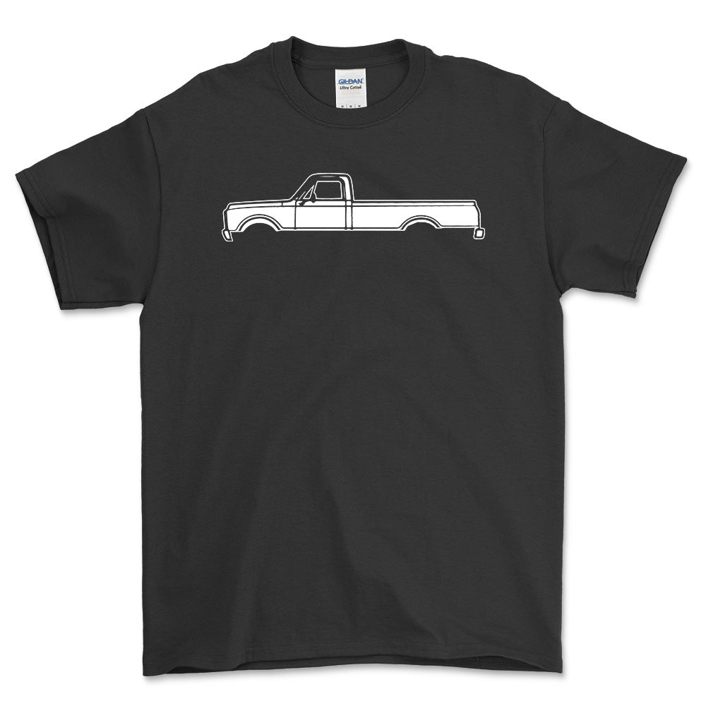Chevrolet C20 Silhuet T-Shirt-Beklædning-Chevrolet-Sort-S-Garage Culture Shop- garage - man cave - merchandise