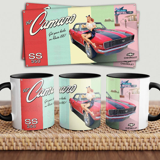 Chevrolet Camaro 68 SS "To Toner" Vintage Keramisk Krus-Krus-Chevrolet-Garage Culture Shop- garage - man cave - merchandise