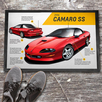 Chevrolet Camaro Ss 1996 Skilte, Musemåtte, Dørmåtte , Plakat-Skilte-Chevrolet-Garage Culture Shop- garage - man cave - merchandise
