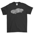 Chevrolet Corvette C3 Old School Typography T-Shirt-Beklædning-Chevrolet-Sort-S-Garage Culture Shop- garage - man cave - merchandise