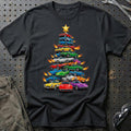 Chevrolet Corvette Juletræ Christmas Tree T-Shirt-Beklædning-Chevrolet-Sort-S-Garage Culture Shop- garage - man cave - merchandise