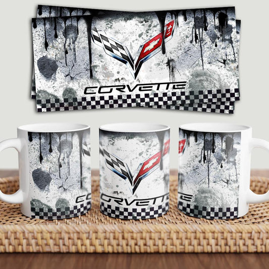 Chevrolet Corvette Keramisk Krus-Krus-Chevrolet-Garage Culture Shop- garage - man cave - merchandise