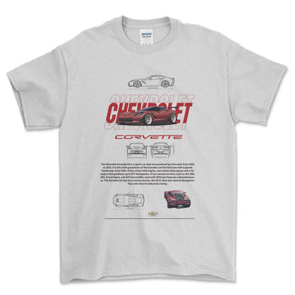 Chevrolet Corvette - Unisex T-Shirt , Bomuld-Beklædning-Chevrolet-Hvid-S-Forside-Garage Culture Shop- garage - man cave - merchandise