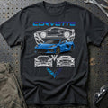 
Chevrolet Corvette Unisex T-Shirt – Sort – print foran