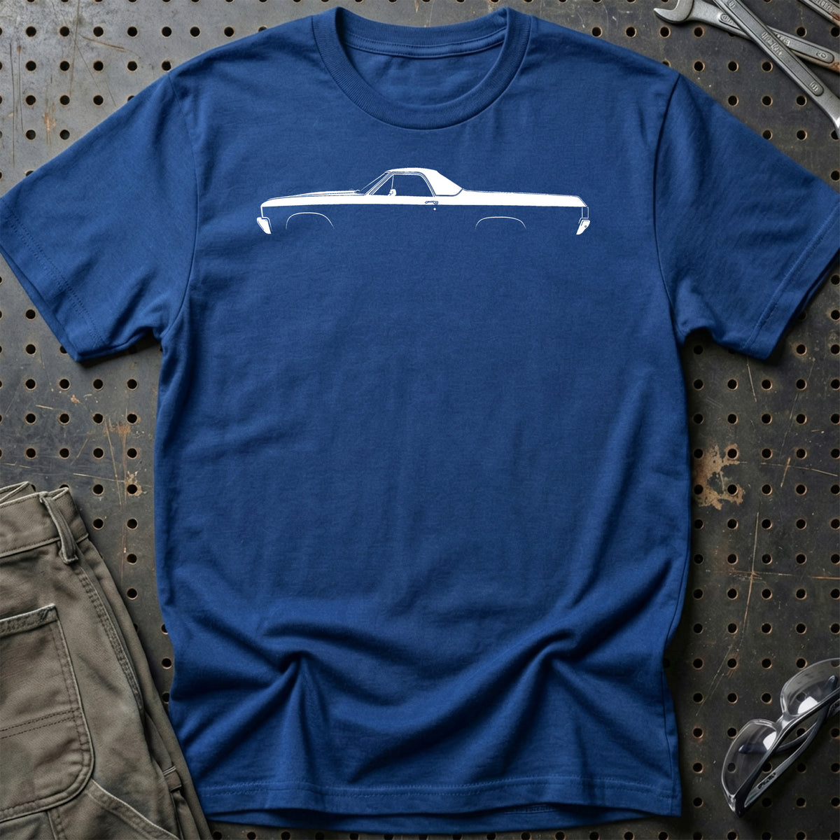 
Chevrolet El Camino Silhuet T-Shirt – Blå Royal