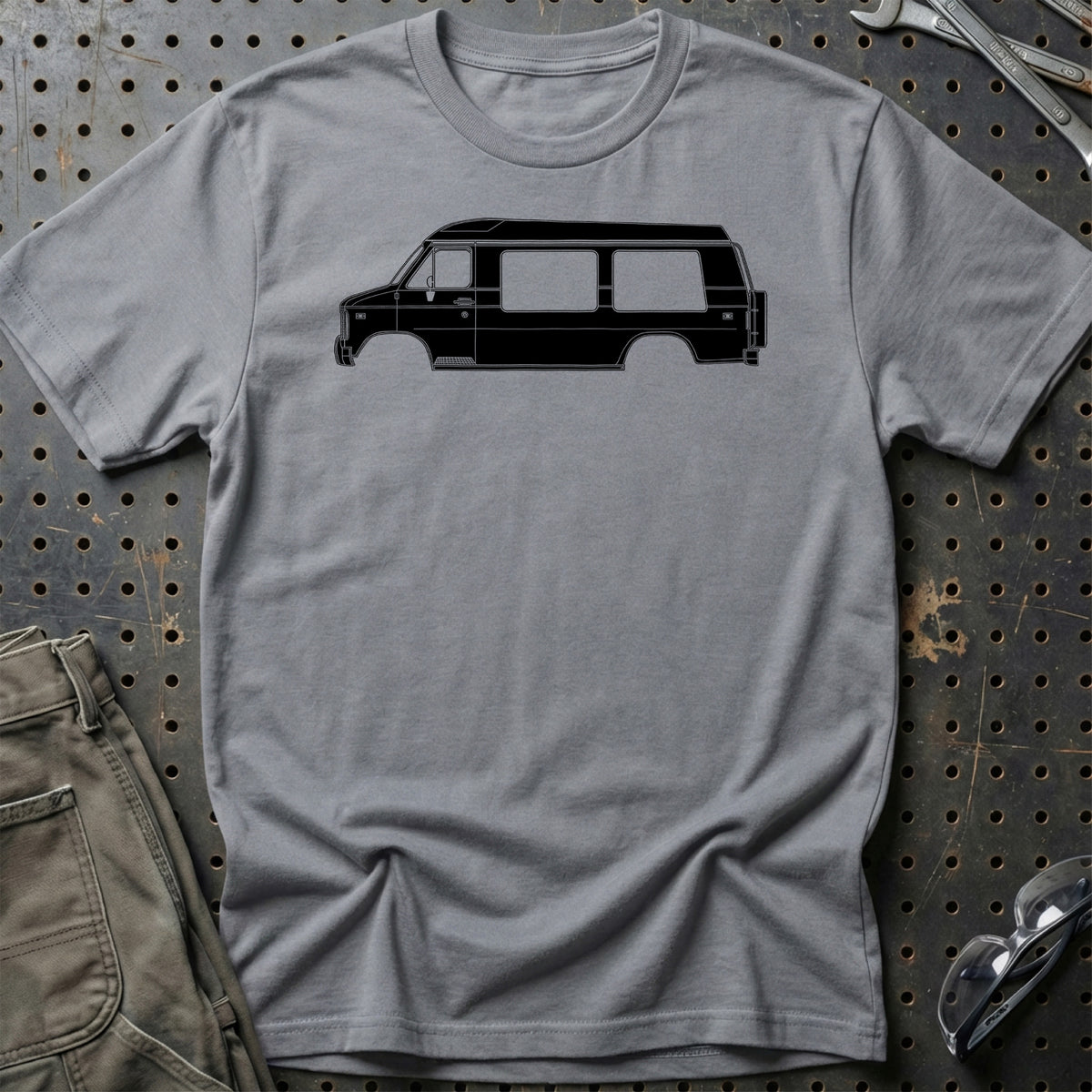 
Chevrolet G20 Chevy Van Silhuet T-Shirt – Grå Sport