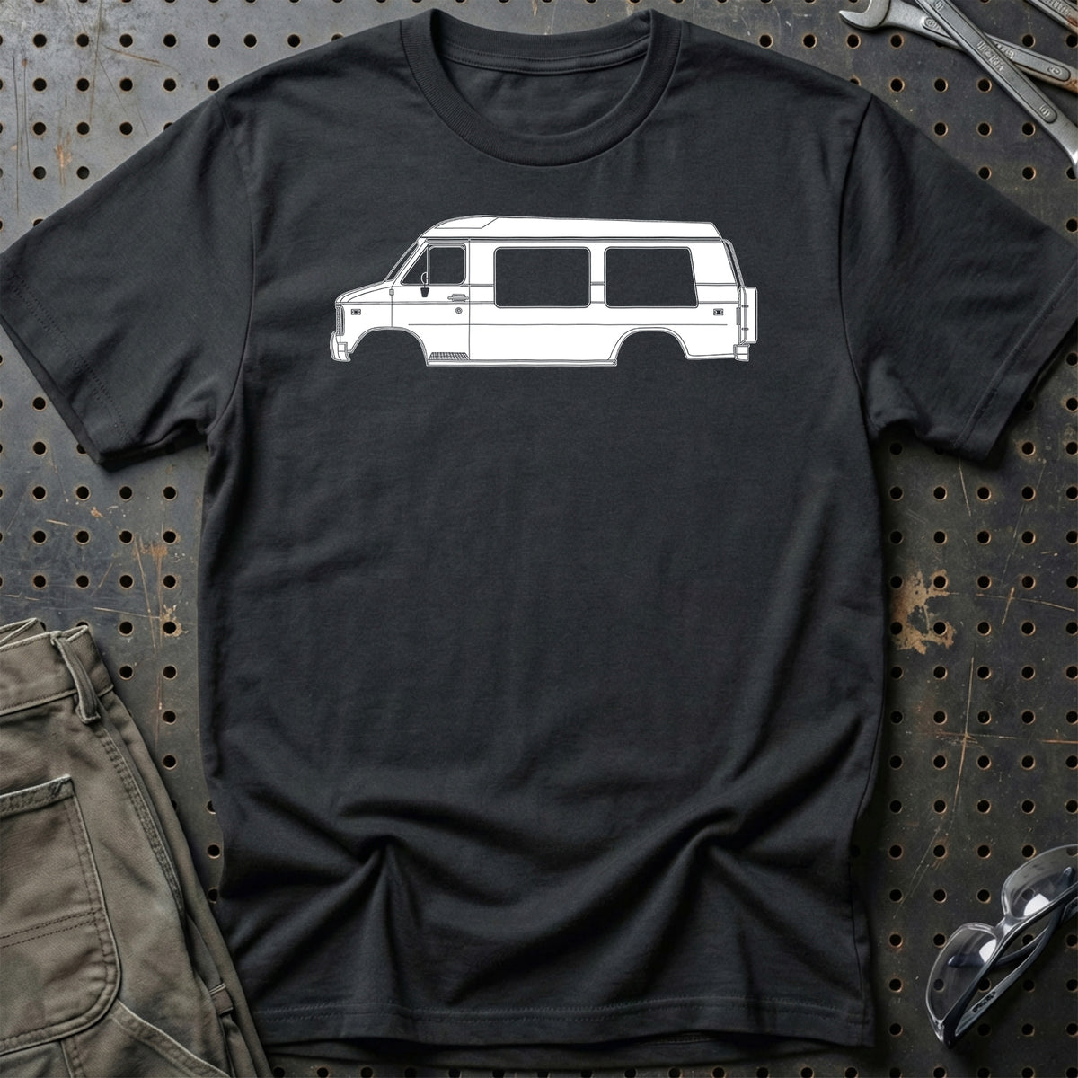 
Chevrolet G20 Chevy Van Silhuet T-Shirt – Sort