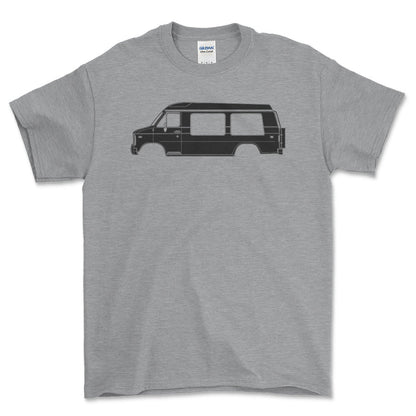 Chevrolet G20 Chevy Van Silhuet - Unisex T-Shirt , Bomuld-Beklædning-Chevrolet-Garage Culture Shop- garage - man cave - merchandise