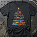 Chevrolet Juletræ Christmas Tree T-Shirt-Beklædning-Chevrolet-Sort-S-Garage Culture Shop- garage - man cave - merchandise