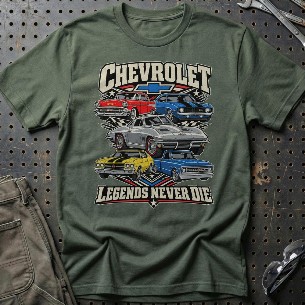 
Produktbillede af Chevrolet Legends Never Die T-Shirt