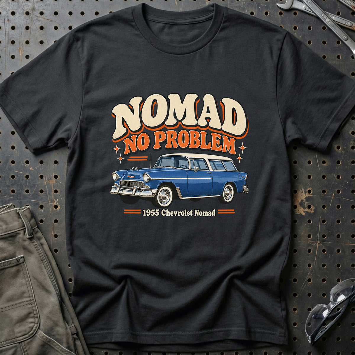 
Chevrolet Nomad 1955 – Nomad No Problem T-Shirt – Sort