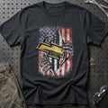 Chevrolet US Flag T-Shirt-Beklædning-Chevrolet-Sort-S-Garage Culture Shop- garage - man cave - merchandise