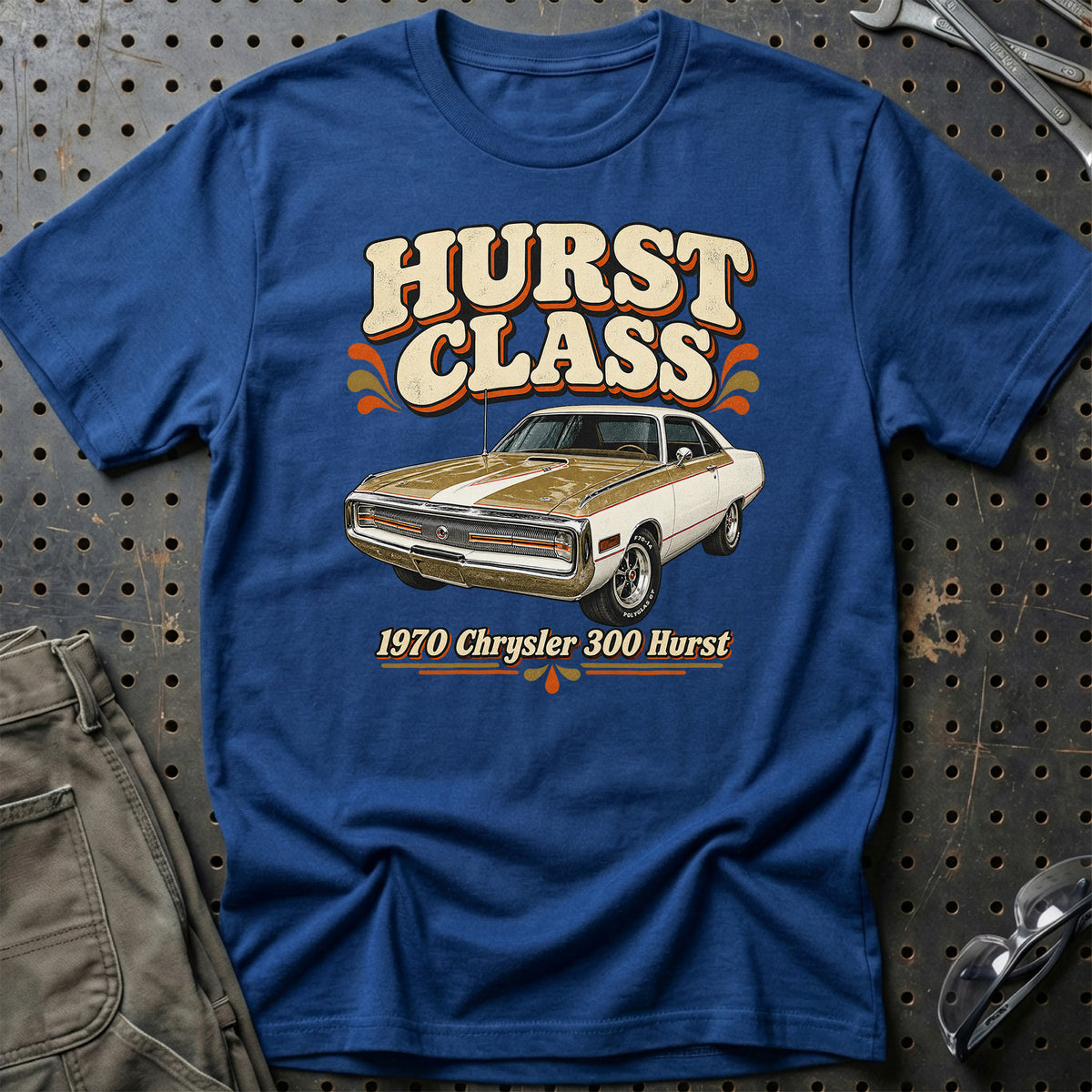 
Chrysler 300 Hurst 1970 – Hurst Class T-Shirt – Blå Royal