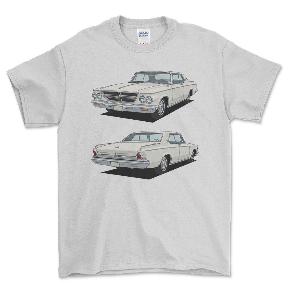 Chrysler 300K Hardtop 1964 - Unisex T-Shirt-Beklædning-Chrysler-Hvid-S-Forside-Garage Culture Shop- garage - man cave - merchandise