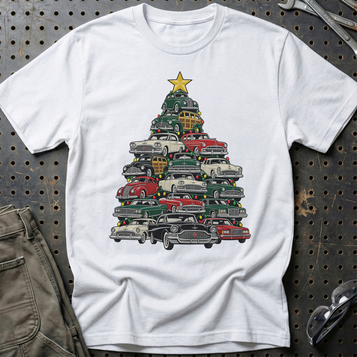 Chrysler Juletræ T-Shirt-Beklædning-Chrysler-Hvid-S-Garage Culture Shop- garage - man cave - merchandise