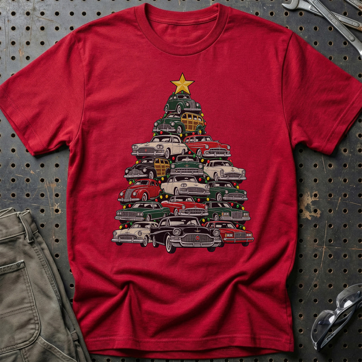 Chrysler Juletræ T-Shirt-Beklædning-Chrysler-Rød-S-Garage Culture Shop- garage - man cave - merchandise